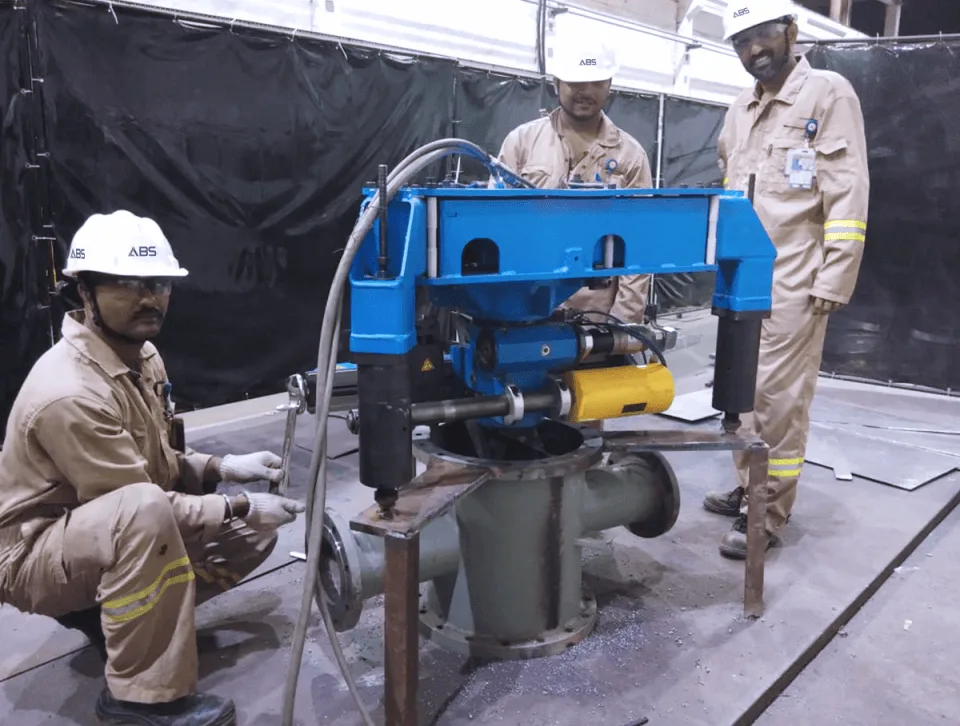 Flange Facing and Flange Face Serration